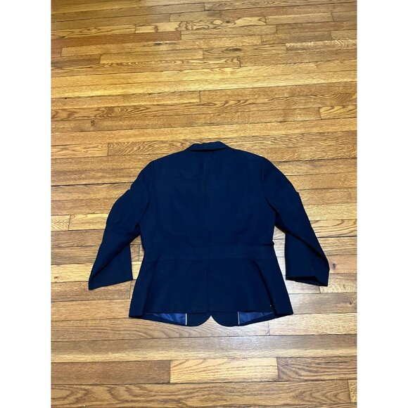Talbots Linen Blend Blazer 1 Button Sport Jacket Navy Blue Women's Size 6 - Picture 4 of 4